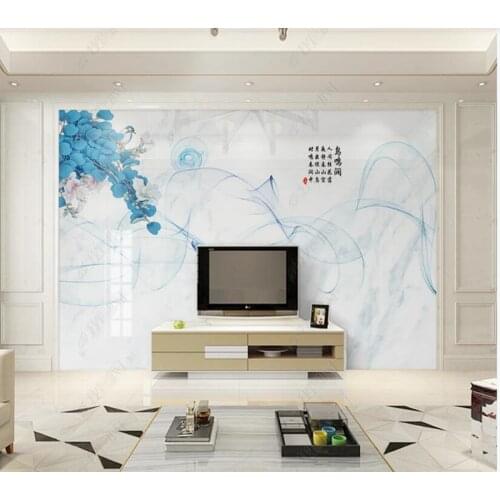 Papel de parede Abstract landscape microcrystalline stone parquet marble 3d wallpaper,bedroom KTV bar mural wall decor