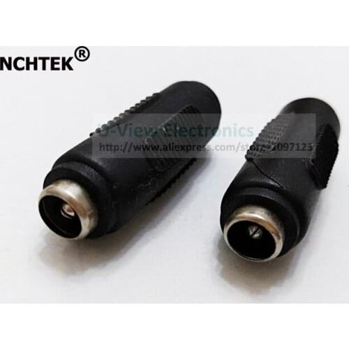 NCHTEK DC 5.5x2.1mm Female to 5.5x2.1mm Female Jack CCTV DC Power Adapter Connector/Free Shipping/6PCS
