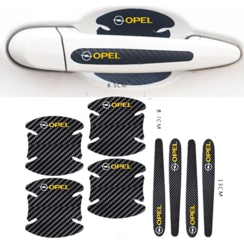 Car Exterior Accessories Door Handle Bowl Cover Stickers For Opel Astra h j g Insignia Corsa d vectra c zafira b vivaro e mokka