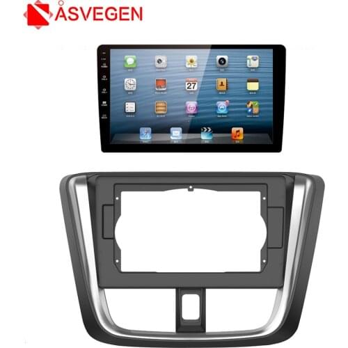 Asvegen Car Radio Stereo Face Facia Fascia Panel Frame Car Radio Frame Fascia Dashboard Panel Kit For 2017 Toyota Vios