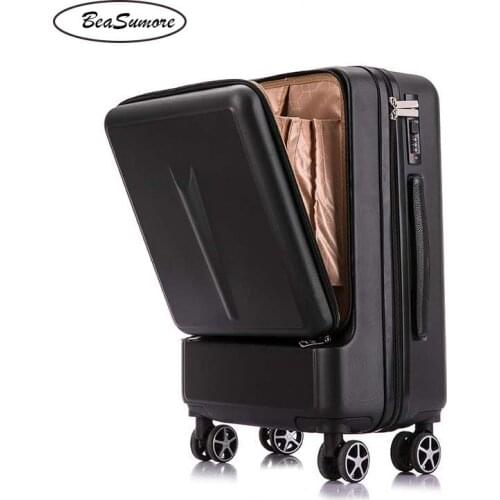 BeaSumore Creative Rolling Luggage Spinner Suitcase Wheels Men Trolley Women Travel bag On Wheel 20 inch Cabin Password Trunk