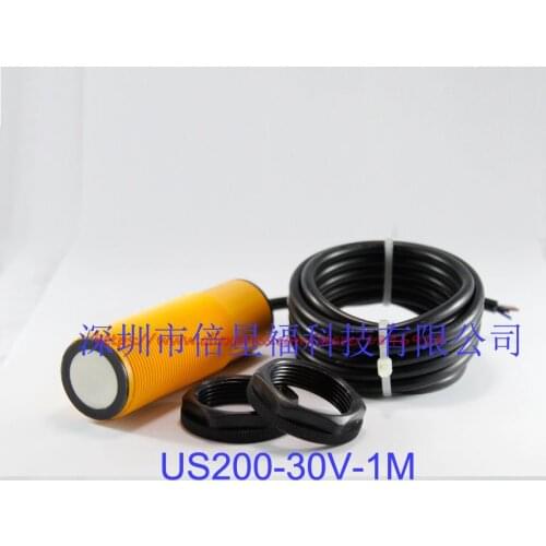 Free shipping Ultrasonic distance measurement kit US200-30V-1M digital analog signal, NPN, output ultrasonic sensor