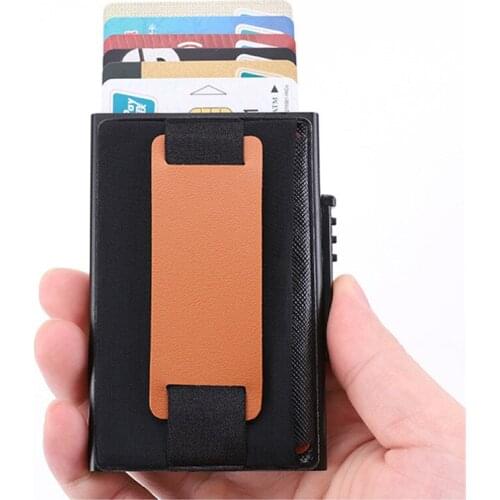 BISIGORO Metal Card Case Fashion RFID Blocking 2021 New Card Holder Simple High Quality Wallet Casual Multifunctional Coin Purse