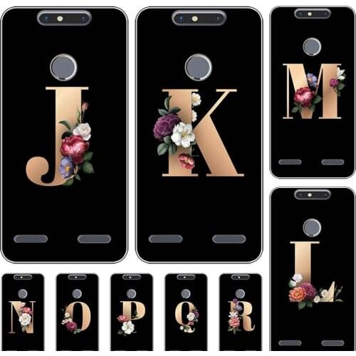 For ZTE Blade V8 Lite V 8 Lite Case For ZTE Blade V8 Mini Funny Custom Name Letter Couple Cover Fashion Black TPU Soft Coque