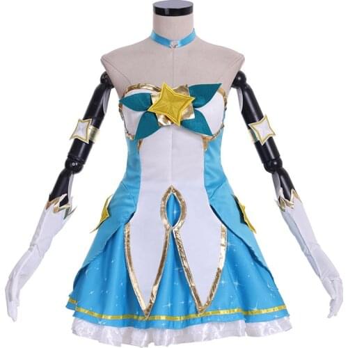 Cosplaydiy LOL Star Guardian Soraka Skin Cosplay Costume Anime The Starchild Soraka Women Dress L320