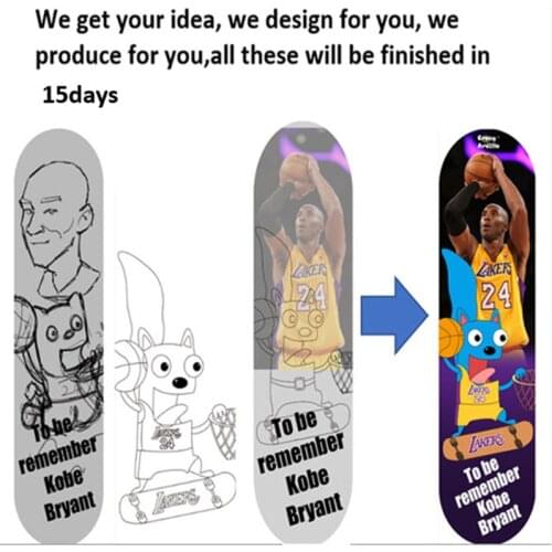 Crazy Ardilla Childrens Teenagers Four wheel Skateboard personal tailor skateboard design only for you