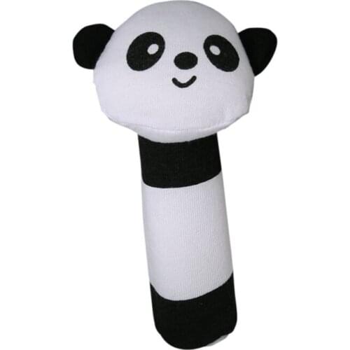 Shape Panda Fabric squealing sound bar Baby play toys