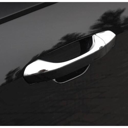For Audi A6 C8 2019 2020 Chrome Exterior Door Handle Cover Trim Sticker Car Styling