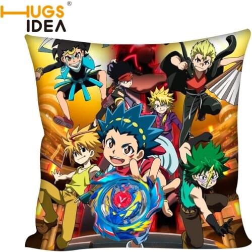HUGSIDEA Beyblade Burst Printed Cushion Cover Home Decorative Pillow Case Cojines Decorativos Para Sofa Pillow Cover Almofada