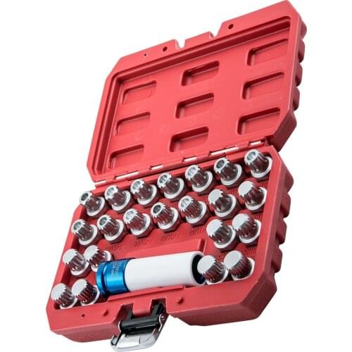 Wheel Lugs Nut Lock Key Screws Socket Set Anti-theft Removal Tool For VW for Audi