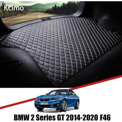 Leather Car Trunk Mat Carpet Tail BMW 2 GT Cargo Liners For BMW 2 Series Gran Tourer 2014-2020 Trunk Boot Mat BMW F46 Liner Pad