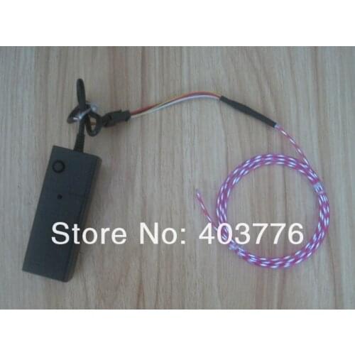 Flashing el neon chasing wire electroluminescent flowing cable running wire, 2.3mm diameter 3m roll with power supply