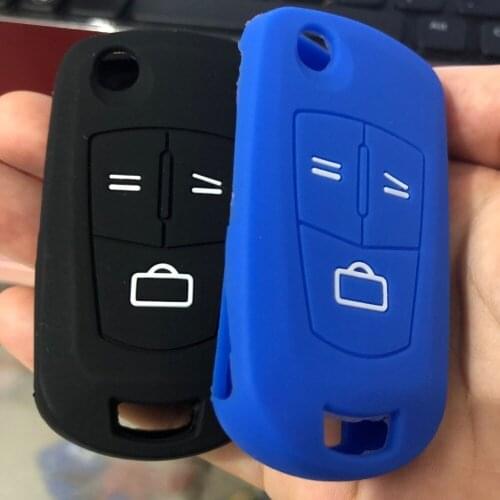 Modified Silicone Key Case Flip Open Shell Cover For Opel Corsa Astra Kadett Monza Montana 3 Button Keyless Accessory