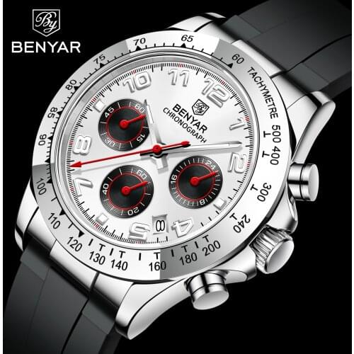 PAGANI Design Men`s Watch Chronograph Sport Auto Date Watches Stainless Steel Case Quartz Wrist Watch Dive 50M relogio masculino
