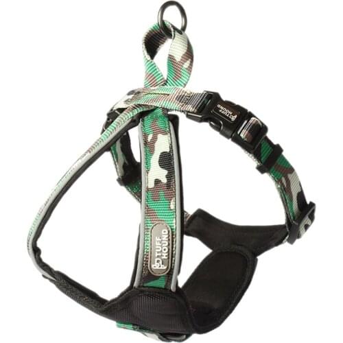 Medium Large Dog Harness Nylon Reflective Collar Vest Harness For Dogs Training Husky Alaskan Bulldog Breast-band Belt Lead