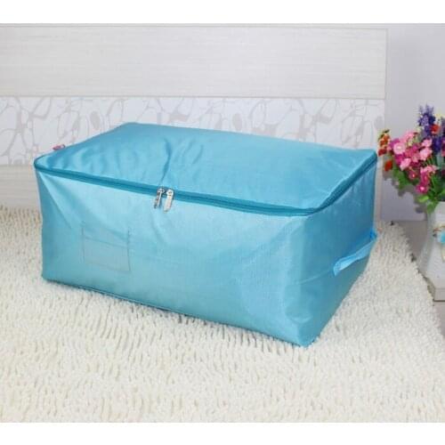 Portable Cloth Storage Bag Suitcase Closet Pillow Blanket Storage Bag Waterproof Divider Container Clothing Organizer Storage