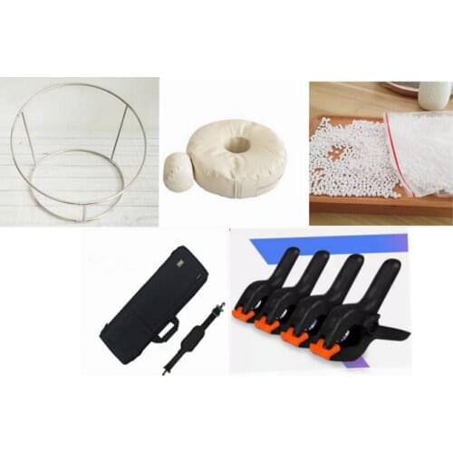 Newborn photography props baby photo shoot Accessories creative Bean bag(filling)Pofiller+Round Shelf +6clips+bag
