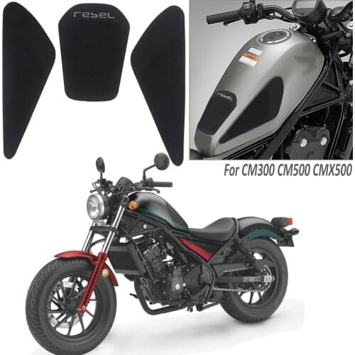 Retro Cafe Racer For Honda Rebel 300 Rebel 500 CMX 2017 2018 2019 Tank Rubber Sticker Protector Sheath Knee Tank Pad Grip Decal