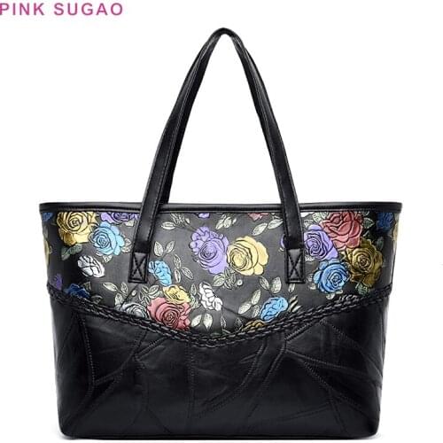 Pink Sugao luxury handbags women bags designer women shoulder bag leather purse handbag fashion bags for women 2019 designer bag