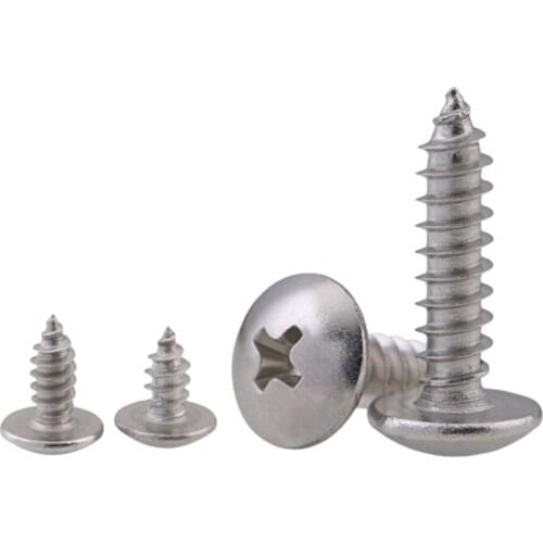 Wkooa Truss Head M2.9 M3.5 M3.9 M4.2 M4.8 Self Tapping Screws Stainless Steel 304 Phillips