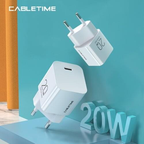 CABLETIME PD 20W USB C Charger QC 4.0 3.0 Fast Charging for iPhone 12 Pro Max iPad pro Xiaomi Mini Quick Charger N425