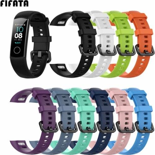 FIFATA For Honor Band 4 Strap Silicone Bracelet For Huawei Honor Band 4 Smart Wristband For Glory 4 Smart Band Fitness Tracker