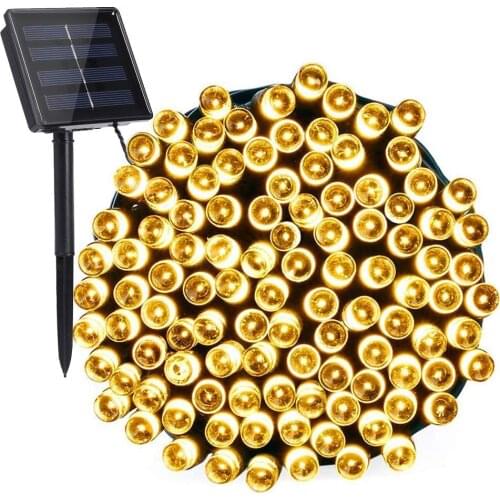 Led Outdoor Solar Lamps String For Garden Waterproof Outdoor Lighting 500 LEDS Christmas Solar Power Lamp For Garden Decoration