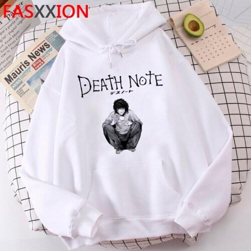 Death Note hoodies female hip hop 2021 graphic printed female hoody sweatshirts anime graphic