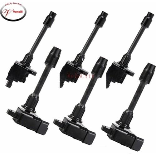 1 Set 6 PCS 22448-2Y000 & 22448-2Y005 Ignition Coil For 2000-2001 Maxima A33 2000-2001 Infiniti I30 3.0L