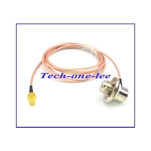 10pcsX UHF Female Jack to SMA Female Jack Bulkhead Connector RG316 Cable Free Shipping