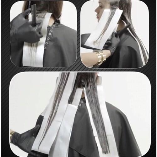 100pcs/packHair Dye Paper Reusable Highlight Dyeing Separating Sheet Barber Tissue Styling Salon Tools Hairdressing Accessories