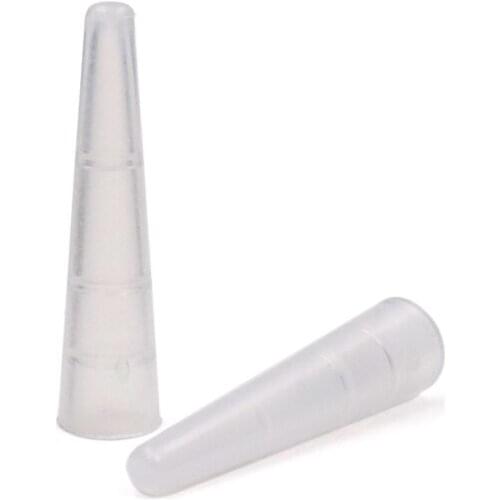 100 PCS / Pack Tweezers Protection Caps Grafting Eyelashes Pincers Tip Plastic Protective Cover PVC Material