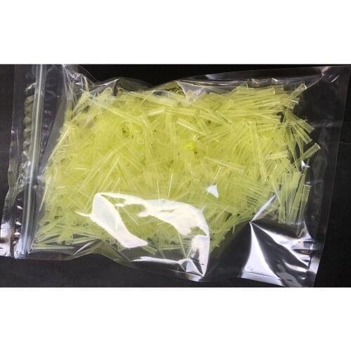 1000pcs/lot 200ul 0.2ml yellow disposable plastic pipette tips for Lichen Adjustable Micropipette Pipette