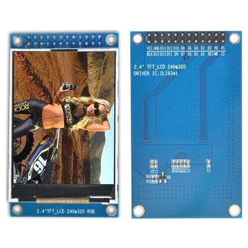 2.4 inch 24PIN TFT LCD Color Screen with Adapter Board ILI9341 Drive IC 16Bit Parallel Interface 240(RGB)*320