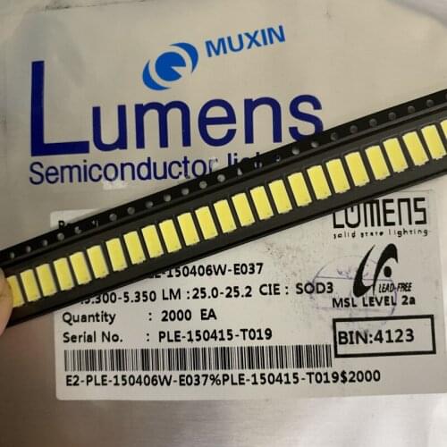 2000PCS LUMENS LED 7030 LED TV Backlight High Power 1W 6V LED Backlight Cool white For LED LCD TV Backlight Application