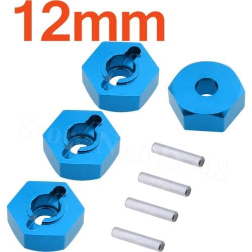 4pcs For 1/10 RC TAMIYA CC-01 Rock Crawler 12mm Aluminum Wheel Hex Hub Adapter Nut Upgrade Parts