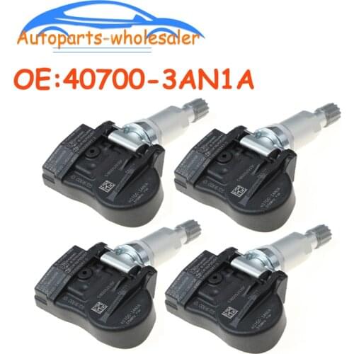 4 pcs/lot Car TPMS Tire Pressure Monitor Sensor For N issan Juke Cube Versa Leaf Sentra 40700-3AN1A 407003AN1A