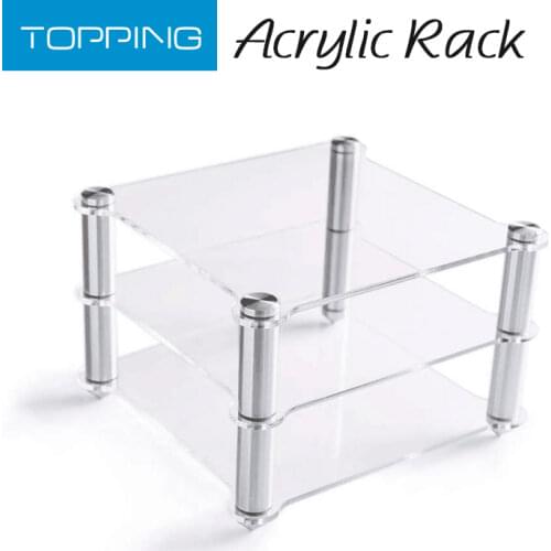 TOPPING Acrylic Rack For D30 Decoder A30 HIFI Amplifier Amp rack Transparent equipment two-layer Rack
