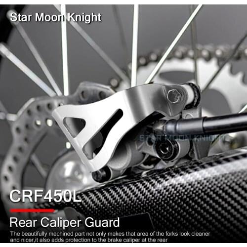 Motorcycle Accessories Rear Brake Caliper Guard Cover protector Protection Fit For HONDA CRF450L CRF 450 L CRF 450L 2019 - 2020