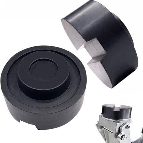 Black Rubber Slotted Floor Jack Pad Frame Rail Adapter For Pinch Weld Side Pad