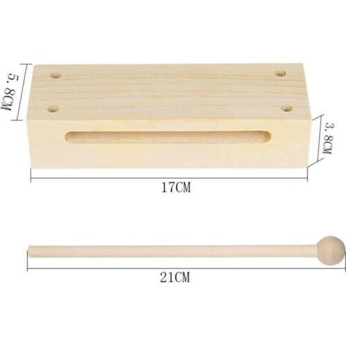 Clapper Wooden Educational Music Equipment Dual Tone Percussion Toy for Kids