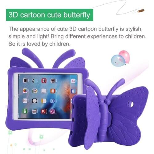 Kids Tablet cover for iPad Air Air 2 Case for iPad 9.7 2017 2018 Cute cartoon Butterfly Shockproof Coque For iPad pro 9.7 funda