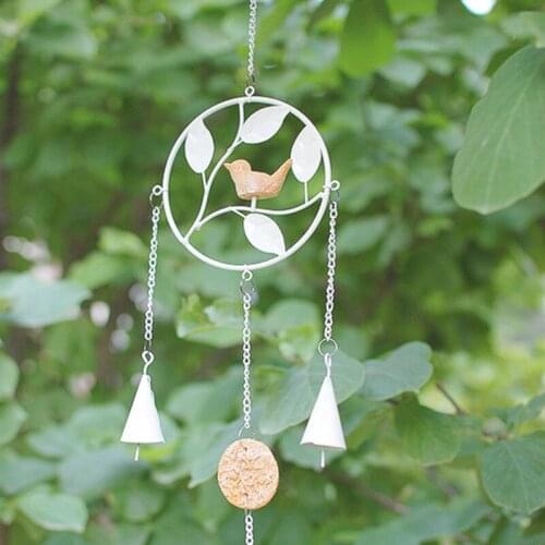 European Rural handmade Home Furnishing ornament Door Decoration pendant metal iron bird bells