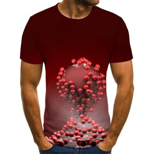 Fun 3D geometric camouflage mens T-shirt fashion Harajuku top summer plaid casual round neck shirt oversized streetwear