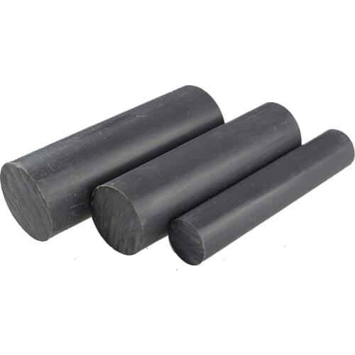 Black plastic PVC round rod bar engineering tools diameter 8mm to 60mm length 100mm customized