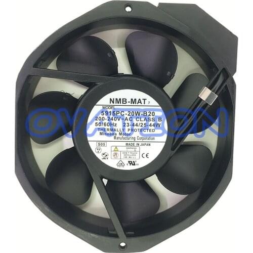 Computer PC Case Cooler Fan For NMB-MAT 5915PC-20W-B20 S11 AC 200-240V 50/60Hz 23-44/25-44W 150x172x38mm Server Cooling Fan