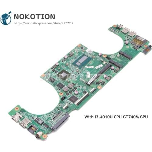 NOKOTION For Dell Vostro 5470 Laptop Motherboard DAJW8CMB8E1 CN-002DY8 002DY8 Main Board SR16Q I3-4010U CPU GT740M Video card