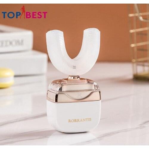 Powerful Ultrasonic Electric Toothbrush USB Rechargeable Ultrasonic U Shape Tooth Brush Teeth Whitening for Adults