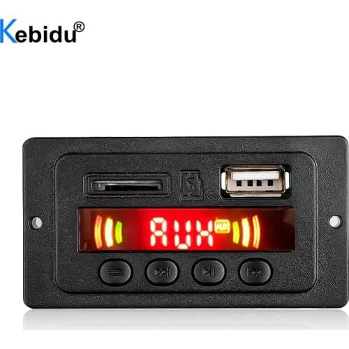 12V 18V MP3 Player Decoder Board Lossless Format Music Decoder Bluetooth 5.0 Car FM Radio Module Support FM TF USB Recorder