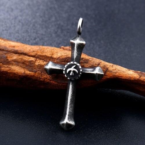 Men Vintage Takahashi cross eagle pendant stainless steel chain amzing fashion men jewelry pendant